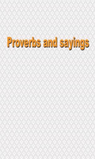 download Proverbs and sayings apk